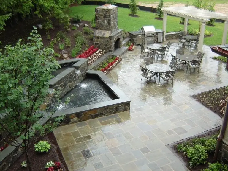 natural slate patio