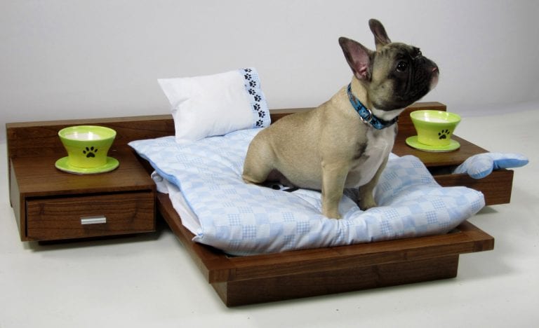 dog bed with nightstands