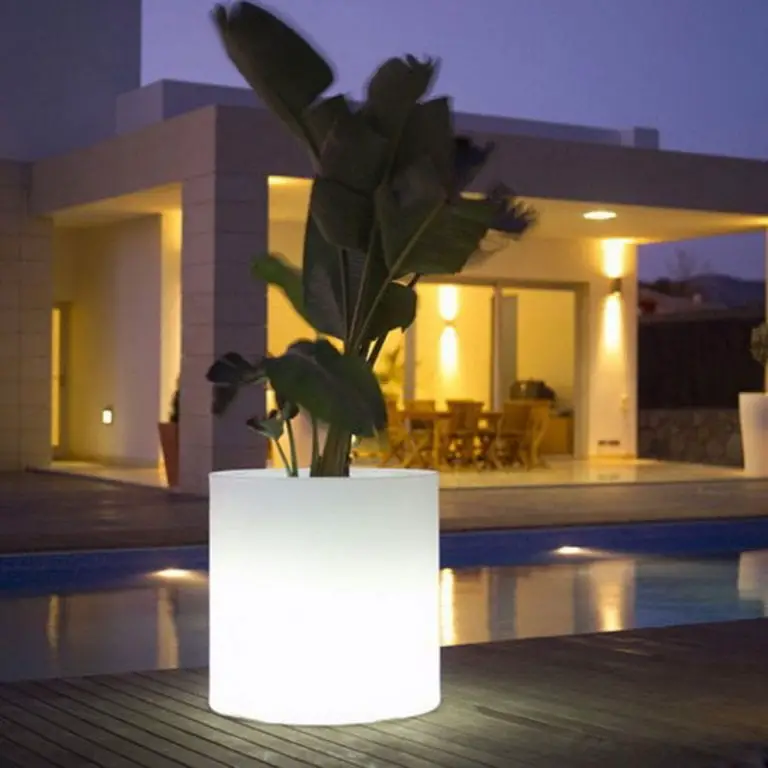 lighted plant holders