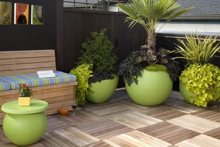 Lime Green Plant Pots