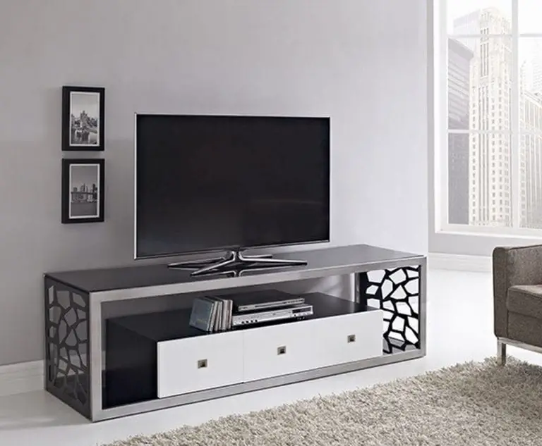 metal and glass tv stands