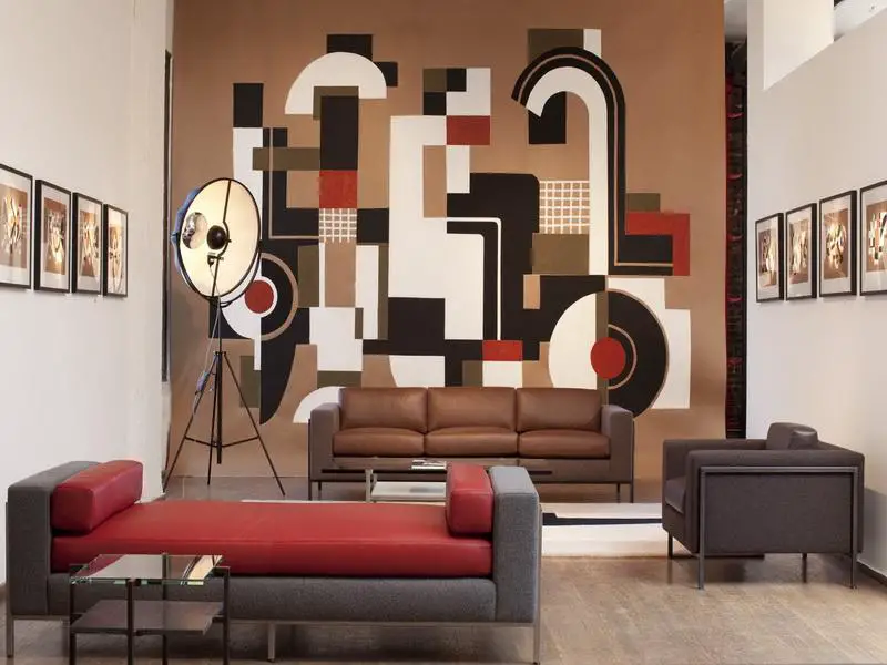 Pablo Picasso Style Mural in Living Room