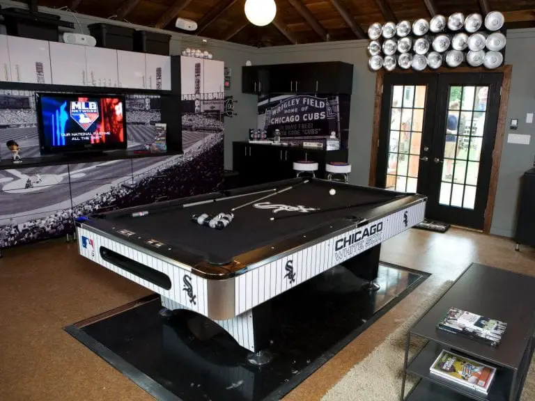 Chicago White Sox themed pool table