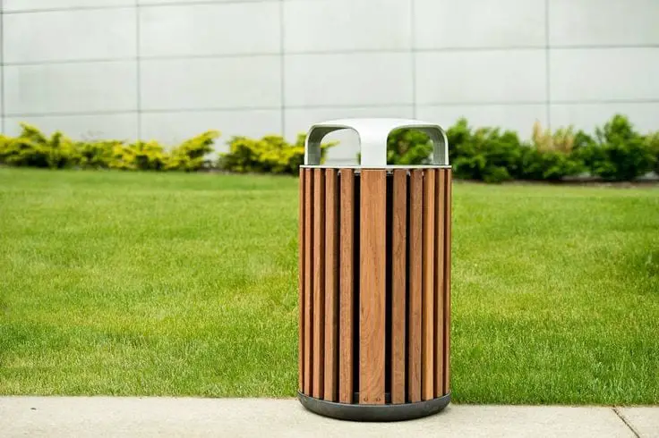 FGP Decorative Outdoor Trash Can from LandscapeForms