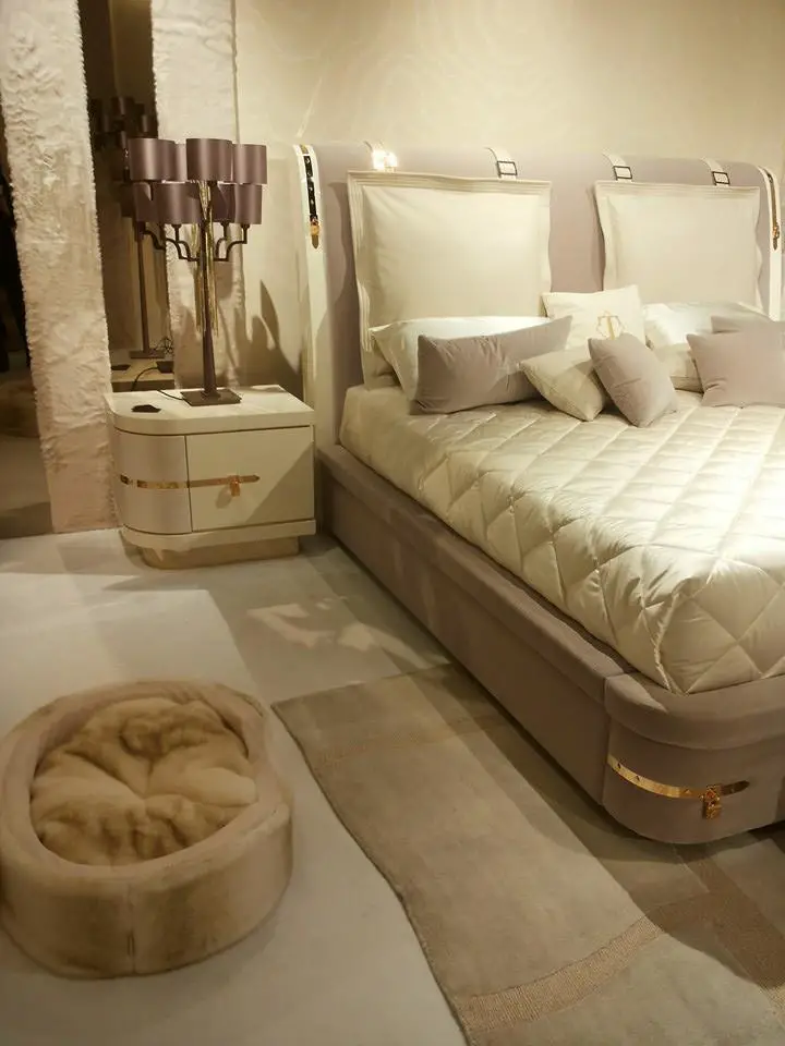 round edges contemporary bedroom dresser cream color
