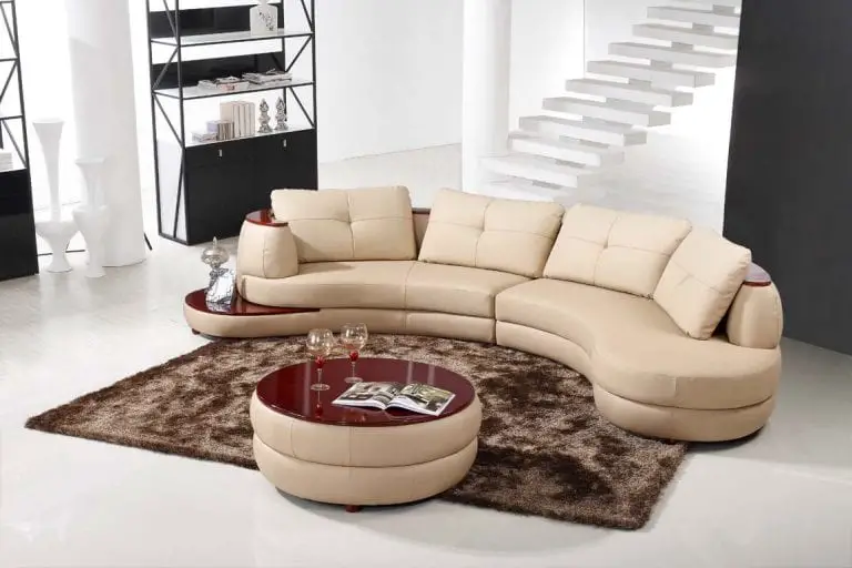 ottoman coffee table with tufted leather