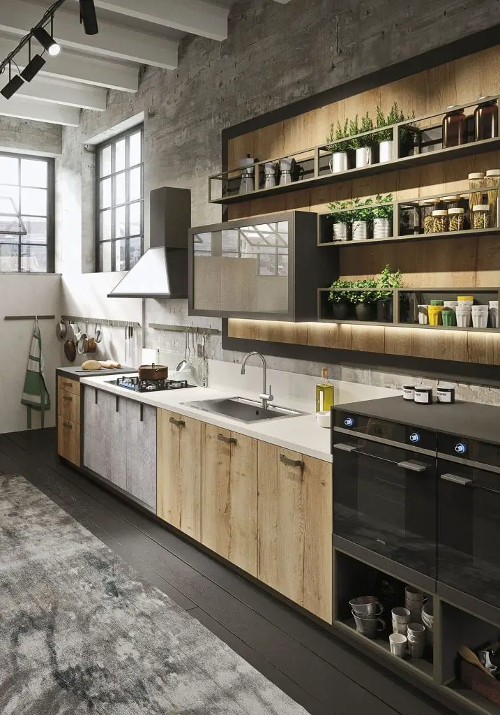 the industrial loft kitchen by snaidero 16