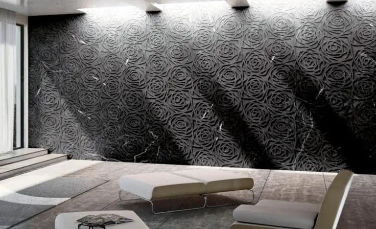 designer black marble wall tiles