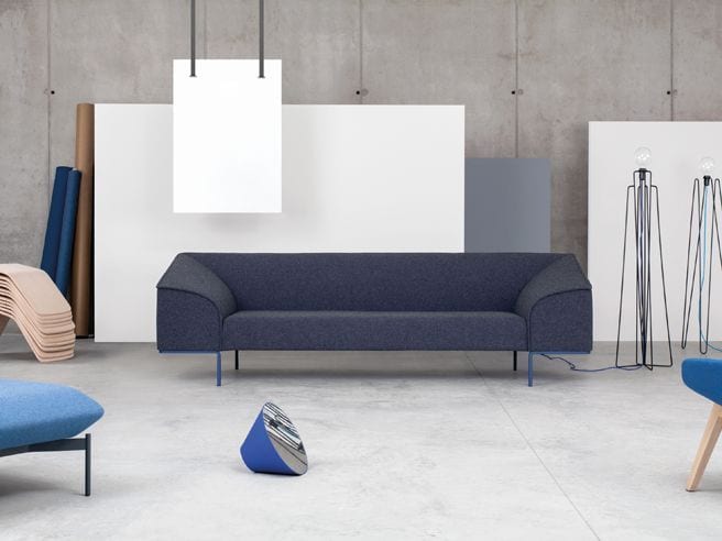 contemporary blue seating solutions