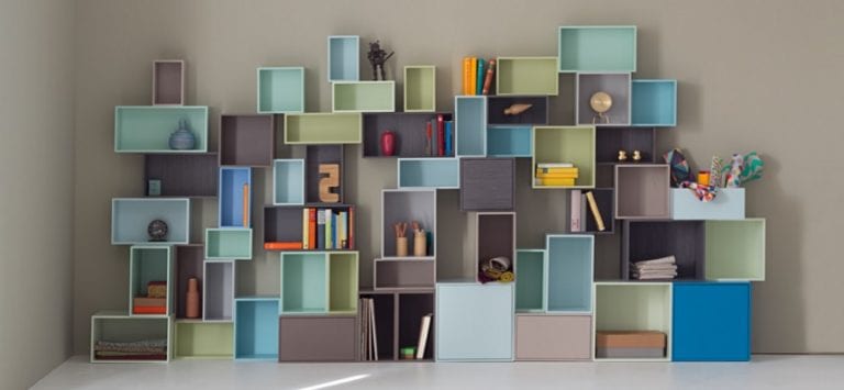 quirky livingroom wall units