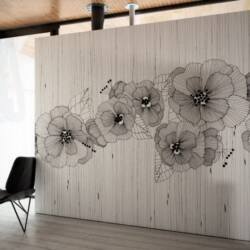 black and white wallcoverings