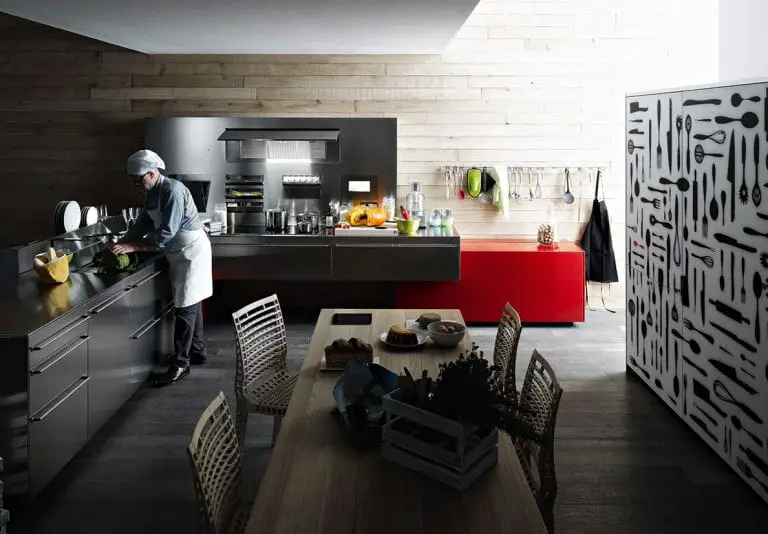 inox professional cooking area