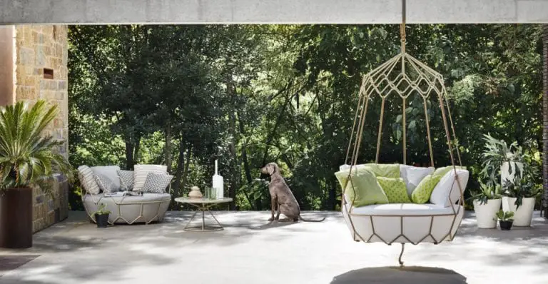 the roberti rattan outdoor swing sofa design