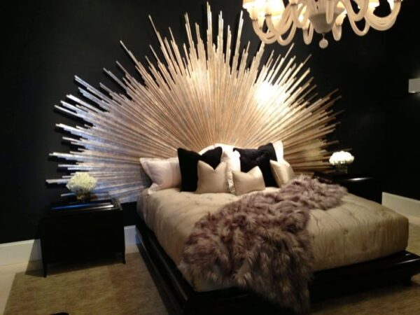 cool sculptured headboard