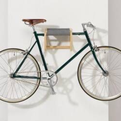 Rene, the Wooden Wall-mounted Bicycle Storage by Zilio Aldo