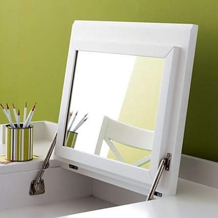 Brighton White Vanity Desk from Crate and Barrel