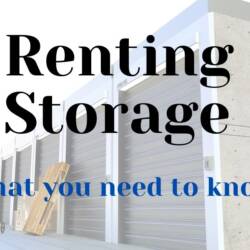 Renting Storage Guide