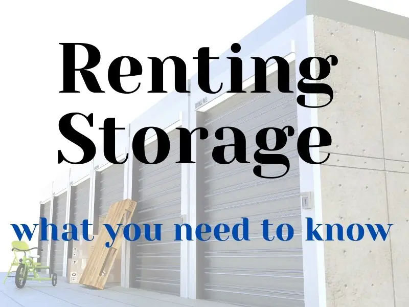 Renting Storage Guide