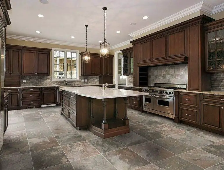 10 Slate Floor Designs For Your Kitchen (with Pictures)