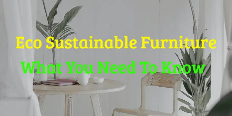 Sustainable Furniture Trends