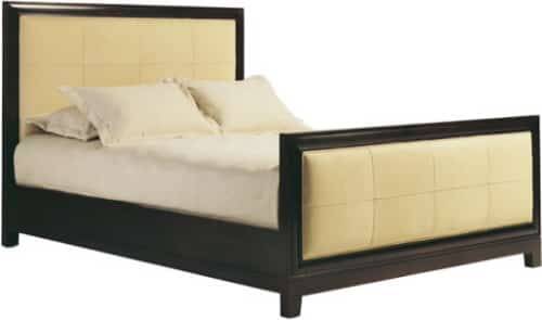 Baker leather bed