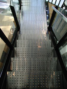 stair made of metal