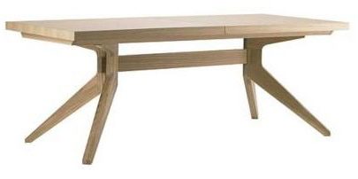 cross extension rectangular wood dining table