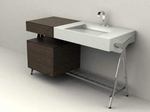 dedecker 01 modern sleek industrial bathroom storage vanities