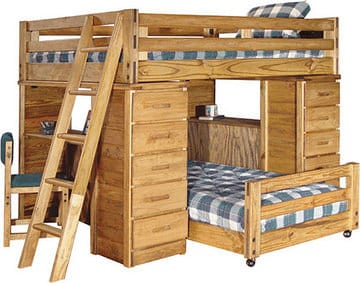 Desk Bunk Bed Combo From Barn Door, Argington Uffizi Bunk Bed