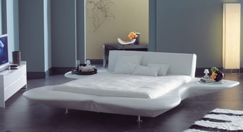 Flowing Shapes from Flou's GrandPiano Bed Series