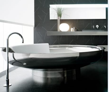 Ground Yourself in the UFO Stainless Steel BathTub