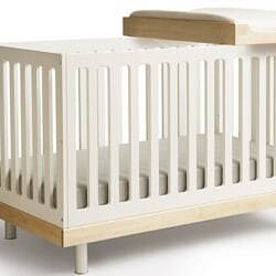 The Oeuf Baby Crib and Changing Table