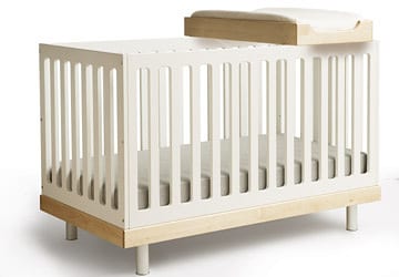 The Oeuf Baby Crib and Changing Table